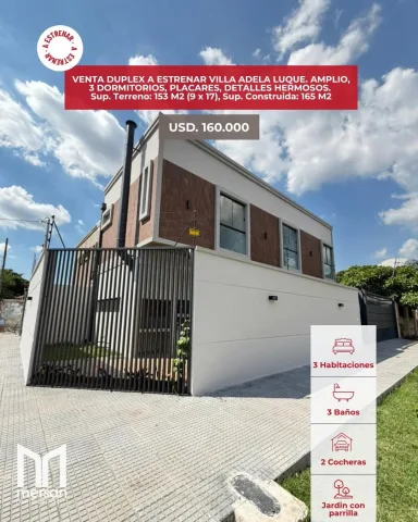 VENDO DUPLEX EN LUQUE VILLA ADELA COD 5806